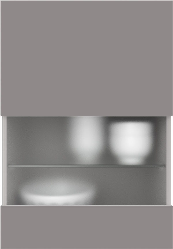 artego Küchen · Segmentglas-Front Mattglas